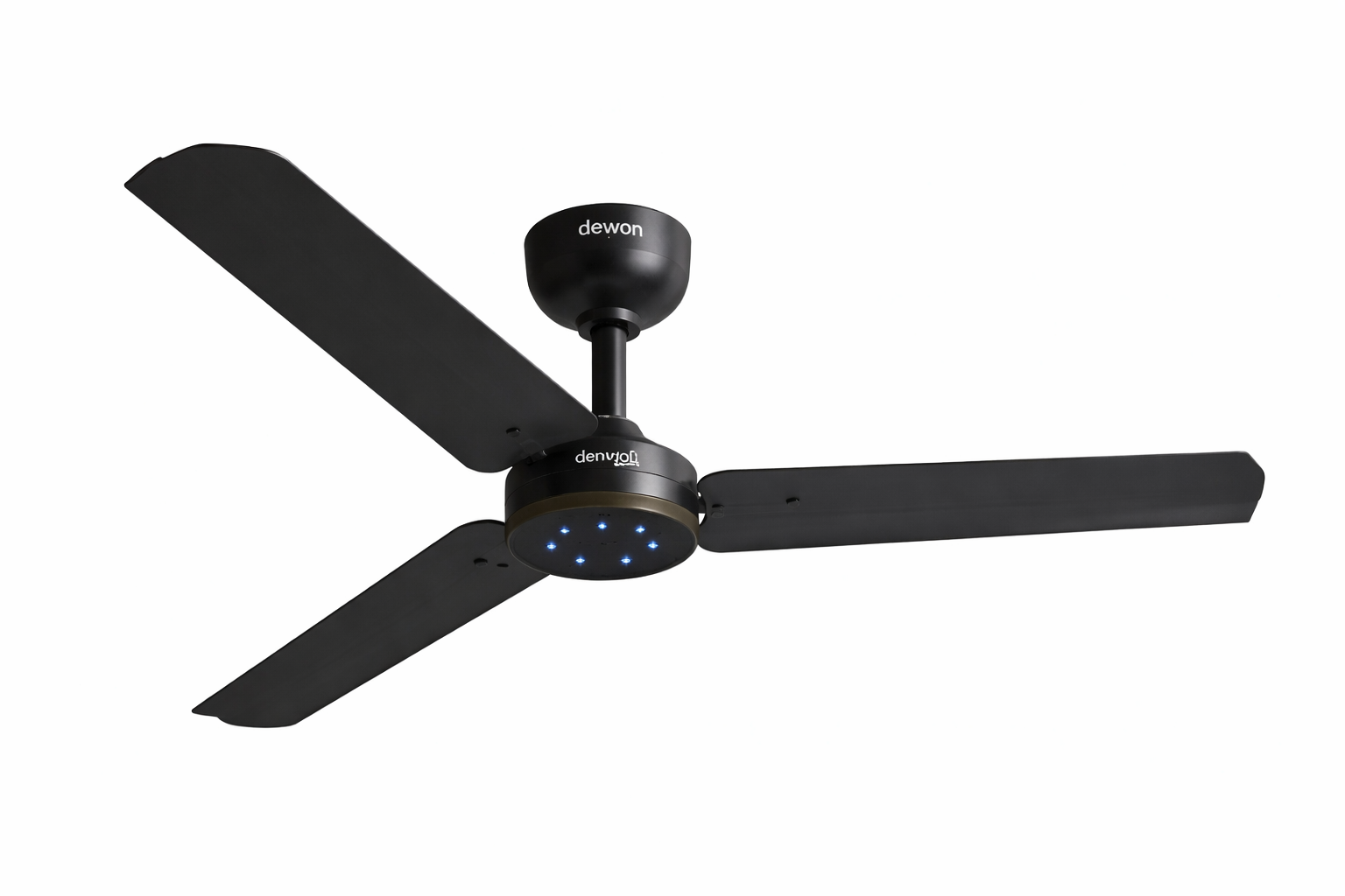 Dewon Froster 1200mm BLDC Ceiling Fan with Blink LED - Black Finish | 30W