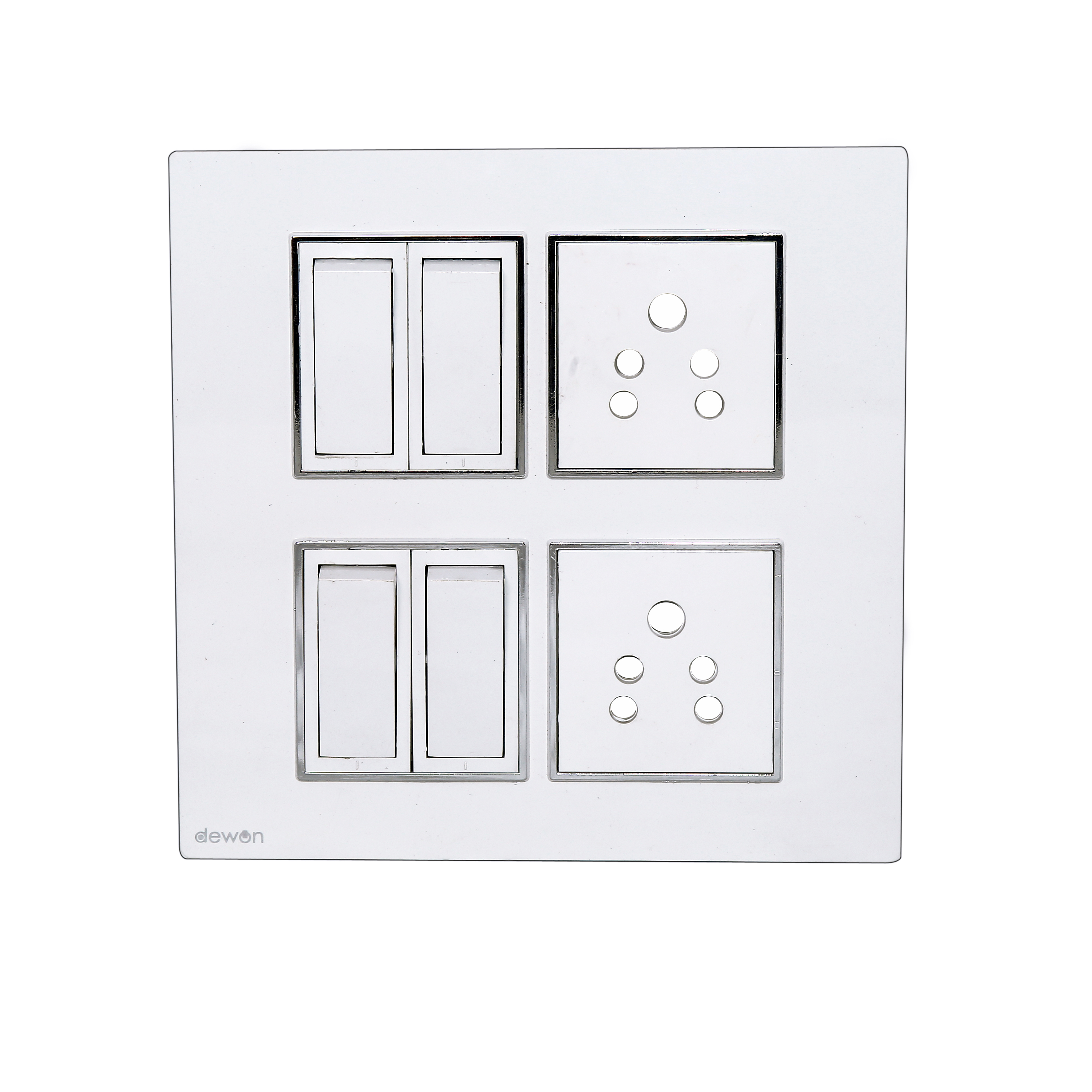 Dewon Electric SilverLine 8 Module Plate