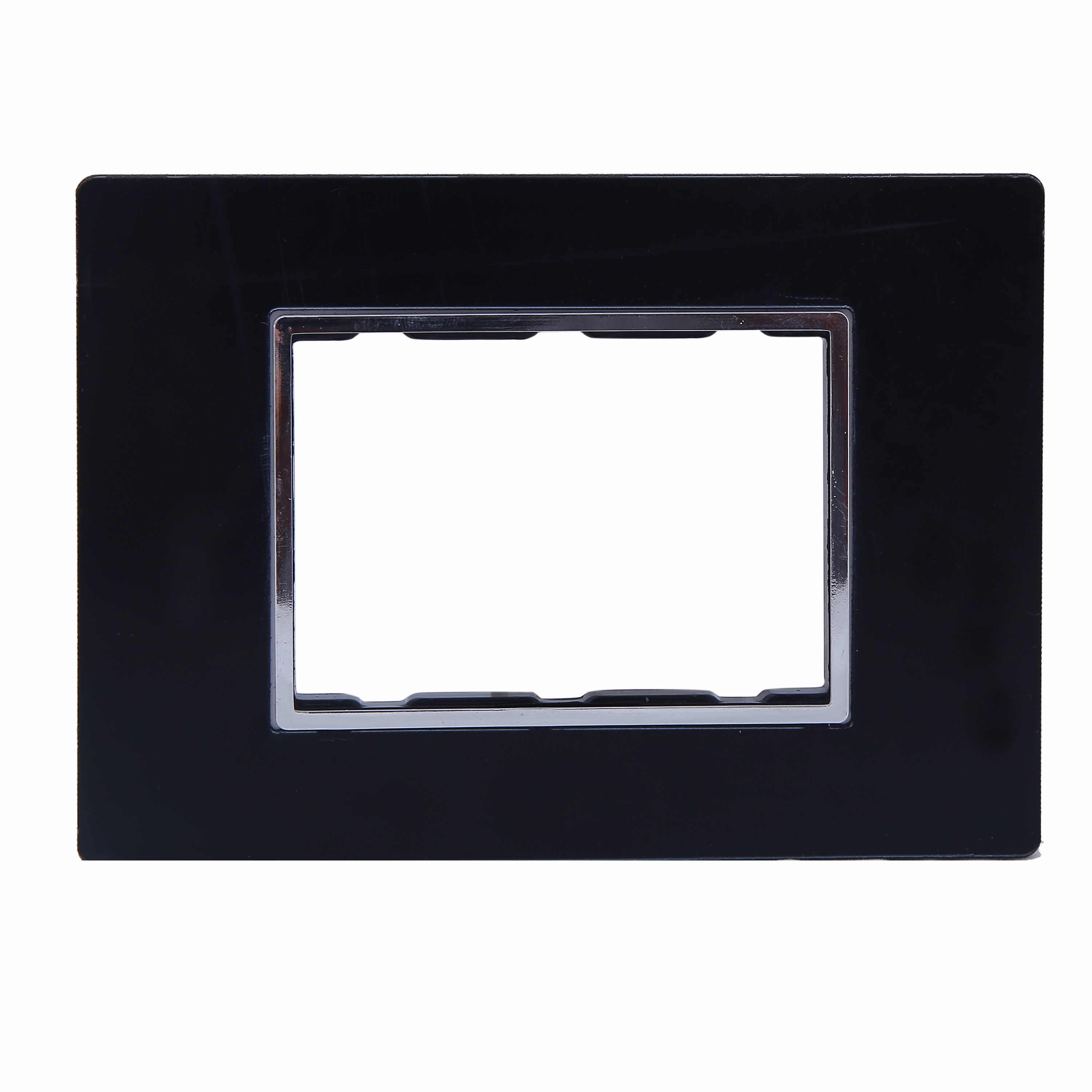 Dewon Electric SilverLine 3 Module Plate - Black