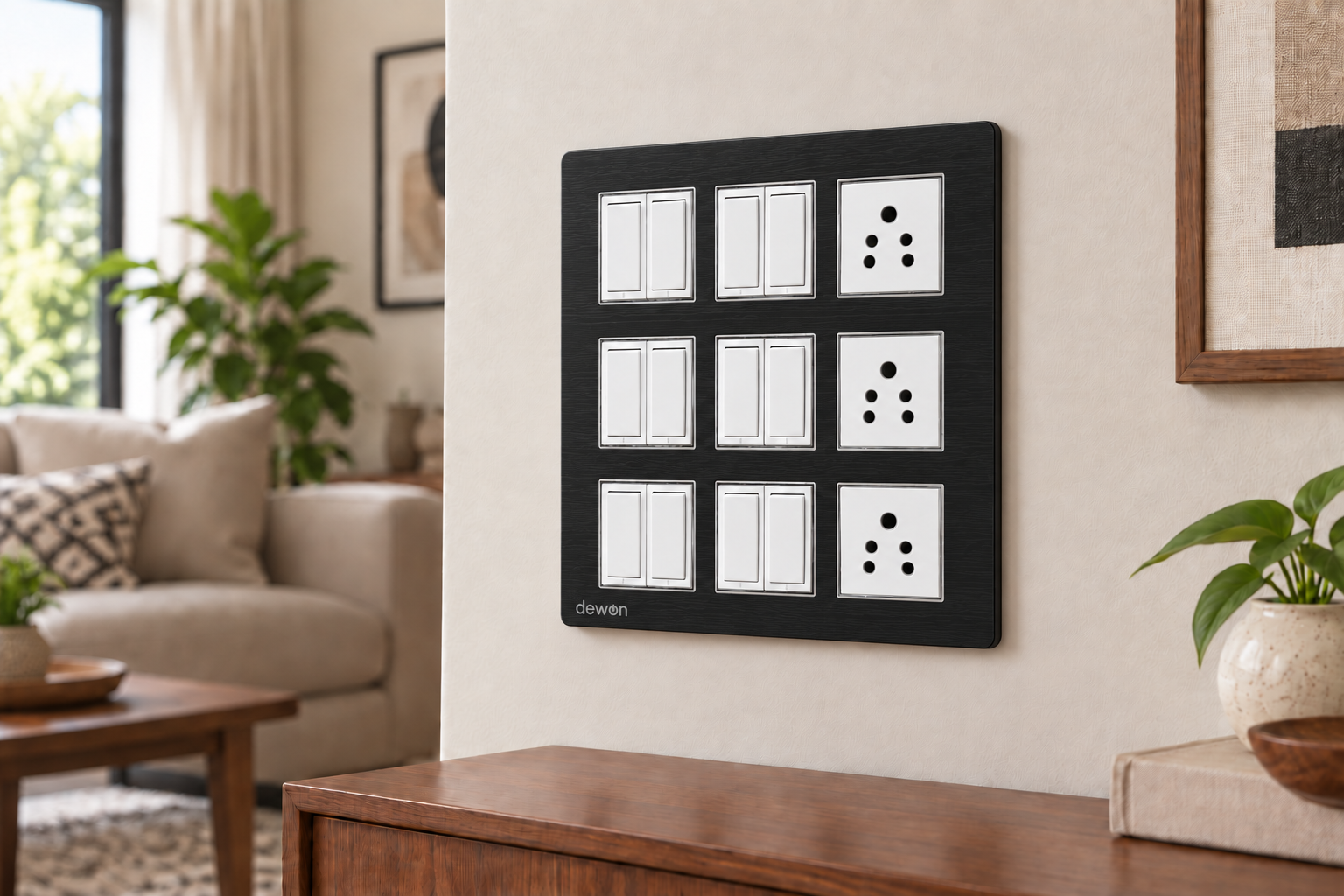 Dewon Electric SilverLine 18 Module Plate